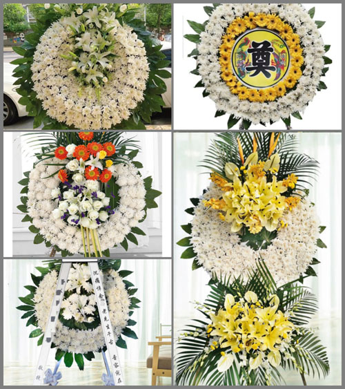 福建三明永安市贡川镇南坂村花圈速递